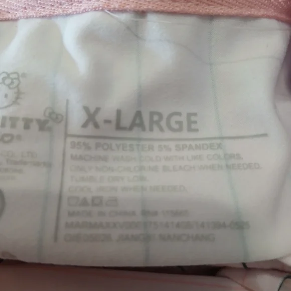 Hello Kitty Pink Striped Pajama Sleep Set – Size XL – NWT - Picture 3 of 13